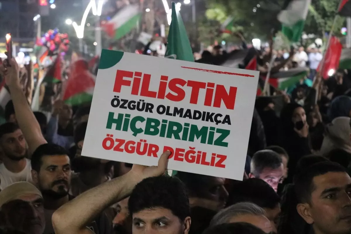 Batman’da Filistin’e Destek Yürüyüşü