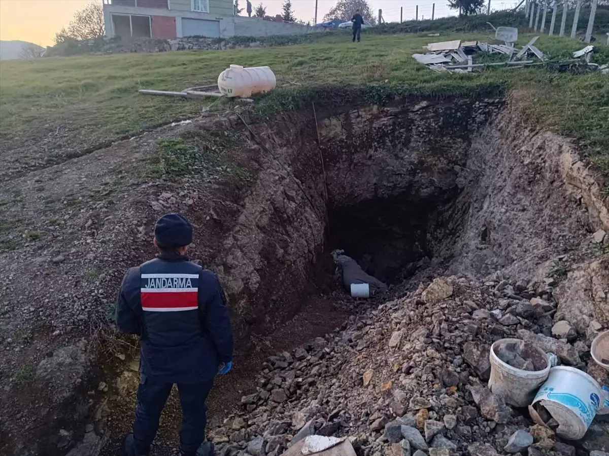 Samsun’da kaçak kazı yapan şahıs gözaltına alındı